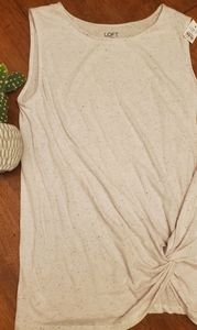 NWT Loft Outlet Knit Twist Detail Tank